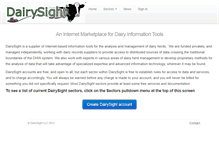 Tablet Screenshot of dairysight.com